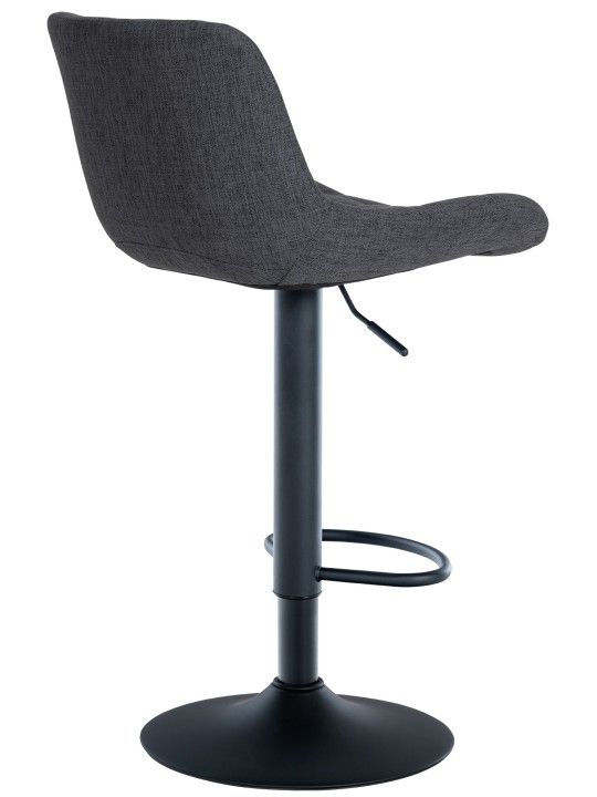 Conjunto de 2 bancos altos em tecido Tover, preto Conjunto de 2 bancos altos em tecido Tover, preto