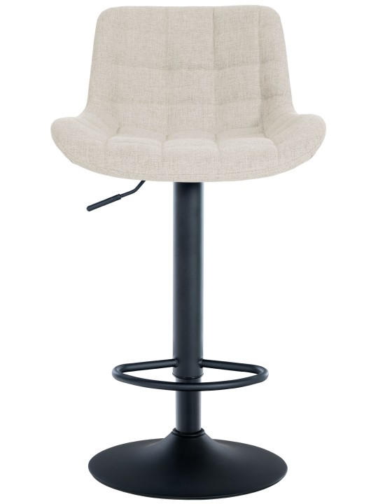Conjunto de 2 bancos altos em tecido Tover, creme Conjunto de 2 bancos altos em tecido Tover, creme