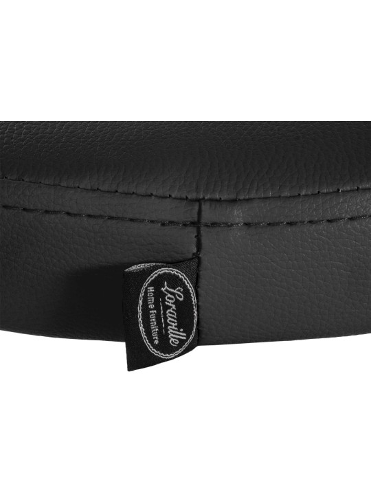 Banqueta alta Ponte couro sintético cromado, preto Banqueta alta Ponte couro sintético cromado, preto