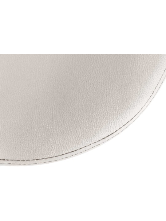 Banqueta alta Ponte couro sintético cromado, branco