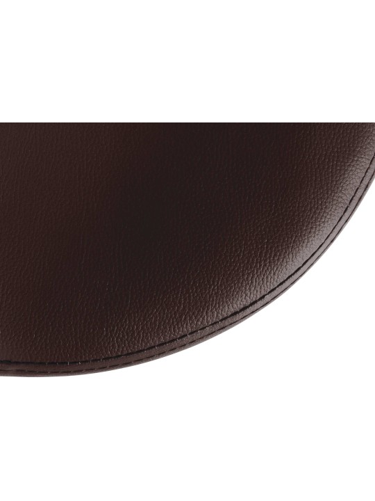 Banqueta alta Ponte couro sintético, castanho