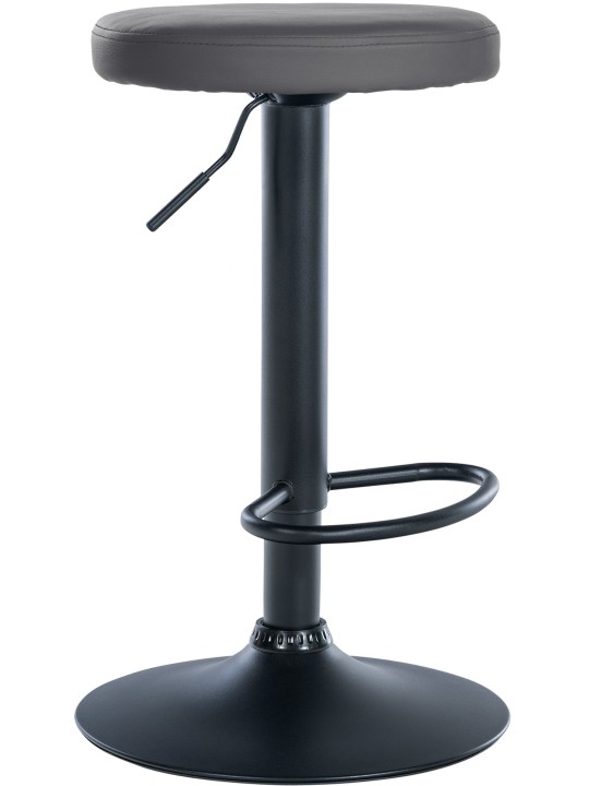 Banqueta alta Ponte couro sintético, cinza