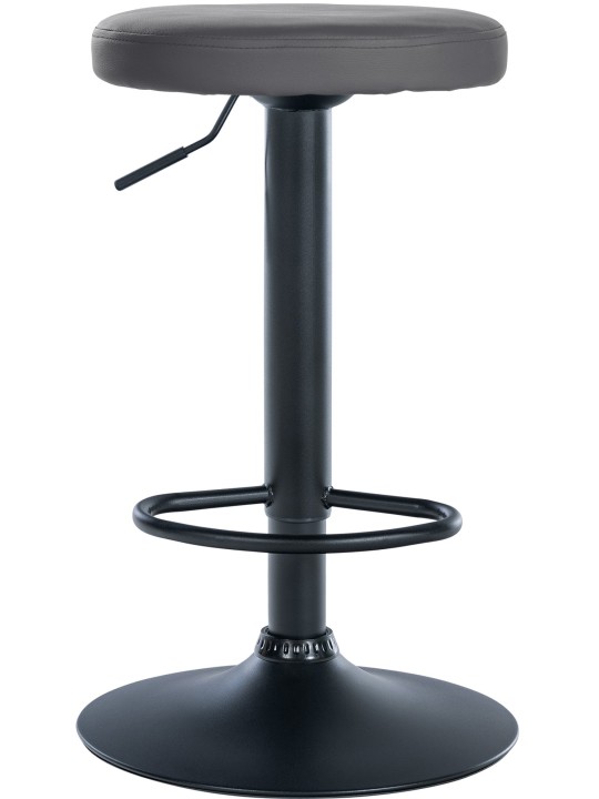 Banqueta alta Ponte couro sintético, cinza