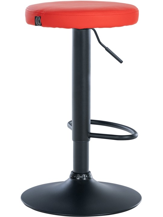 Banqueta alta Ponte couro sintético, vermelho