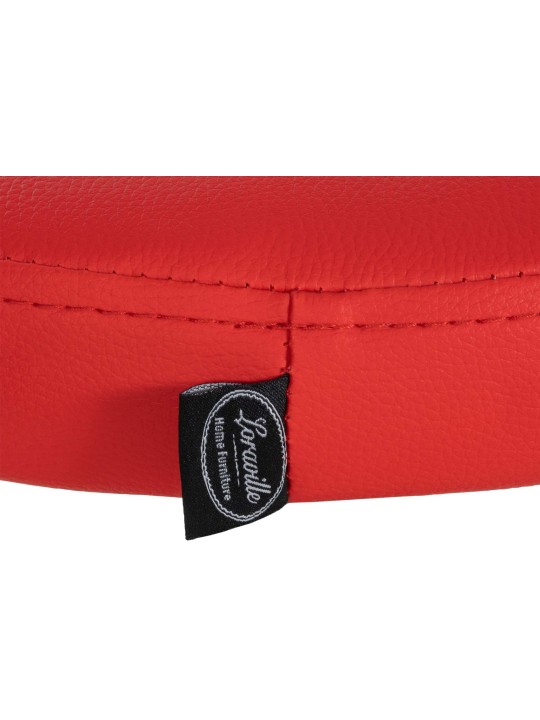 Banqueta alta Ponte couro sintético, vermelho