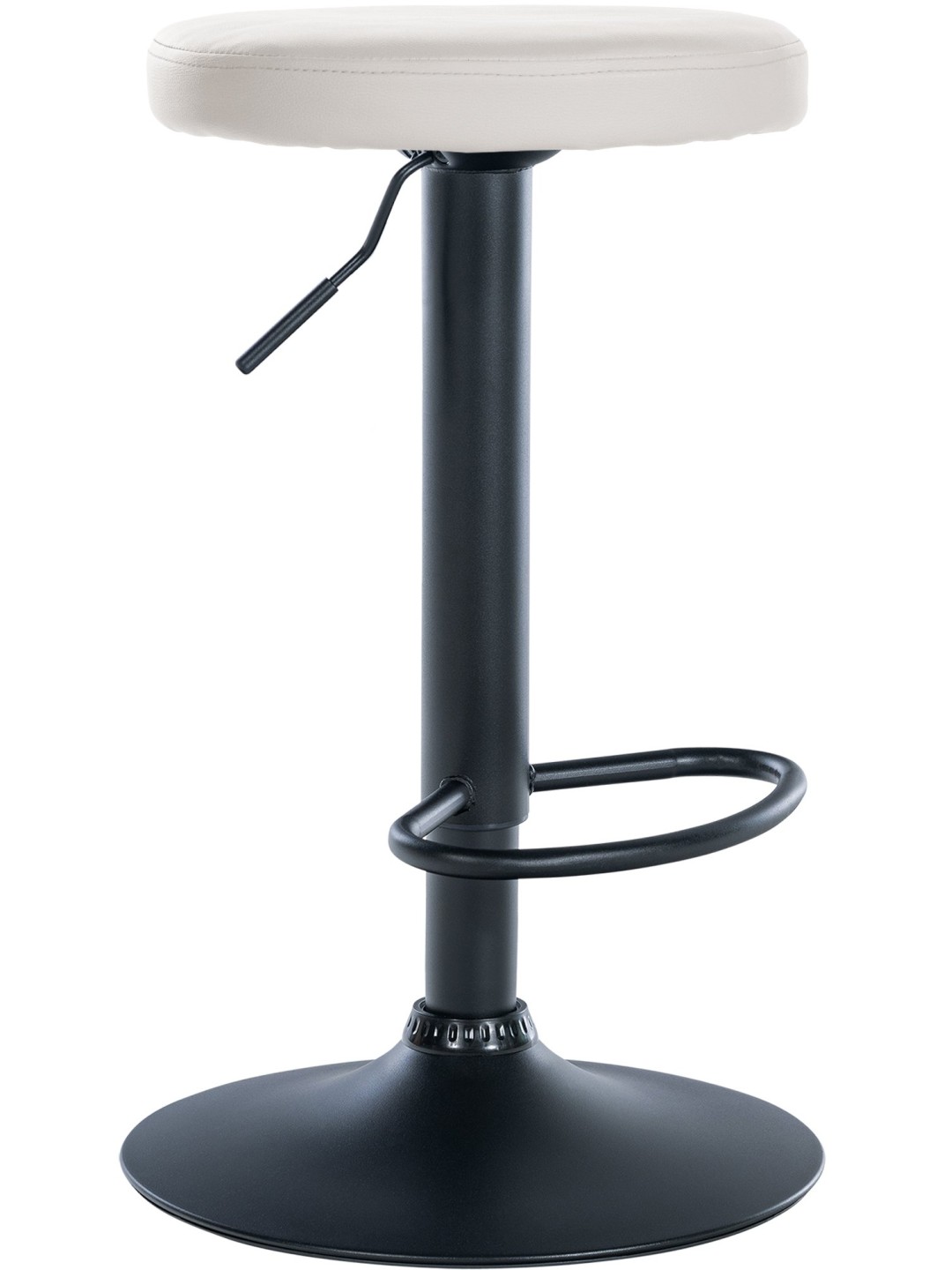 Banqueta alta Ponte couro sintético, branco