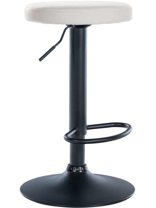 Banqueta alta Ponte couro sintético, branco