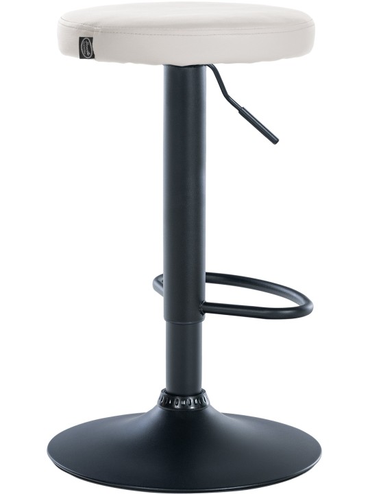 Banqueta alta Ponte couro sintético, branco