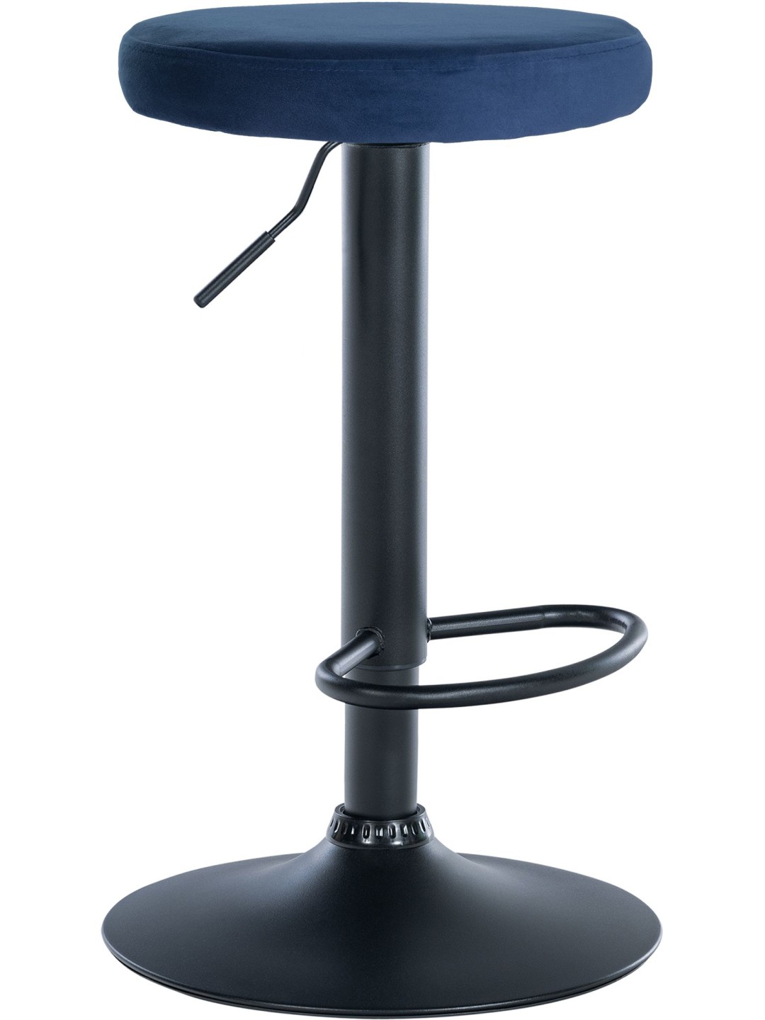 Banqueta alta Ponte veludo, azul