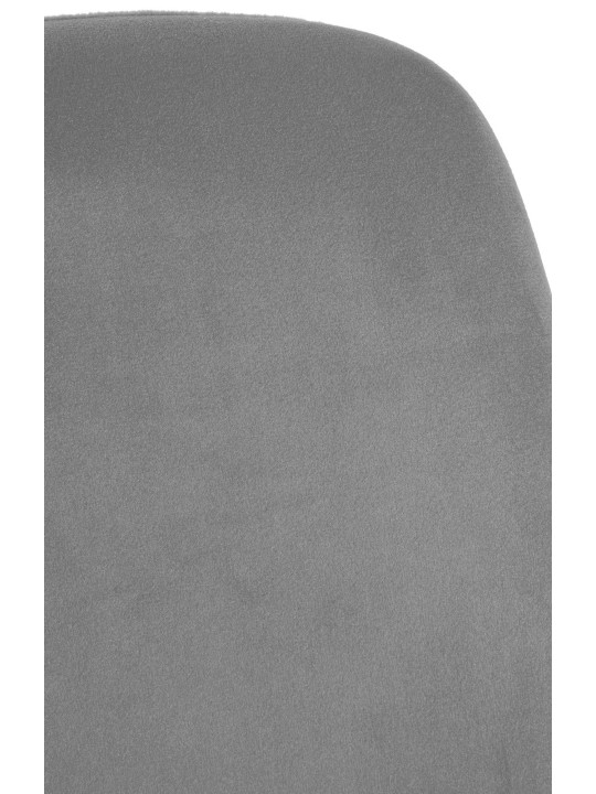 Cadeira de jantar Victoria em veludo, cinza