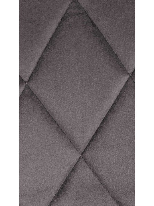 Banqueta alta Lazio veludo cromado, cinza