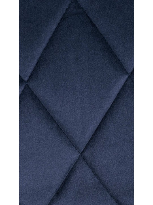 Banqueta alta Lazio veludo, azul
