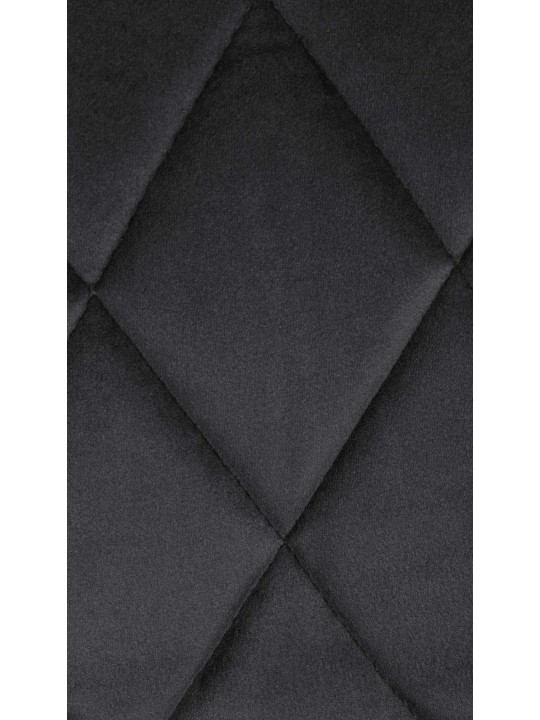 Banqueta alta Lazio veludo, preto