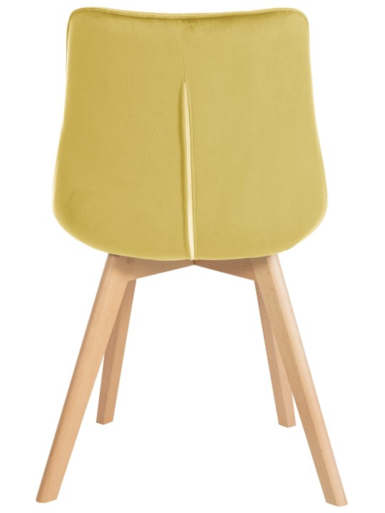 Cadeira de veludo Brook, amarelo Cadeira de veludo Brook, amarelo