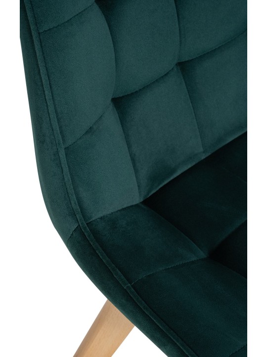 Cadeira de veludo Brook, verde