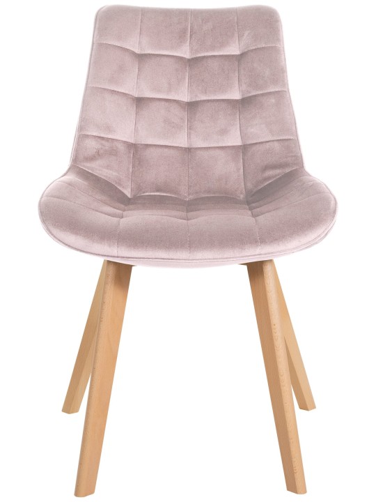 Cadeira de veludo Brook, rosa