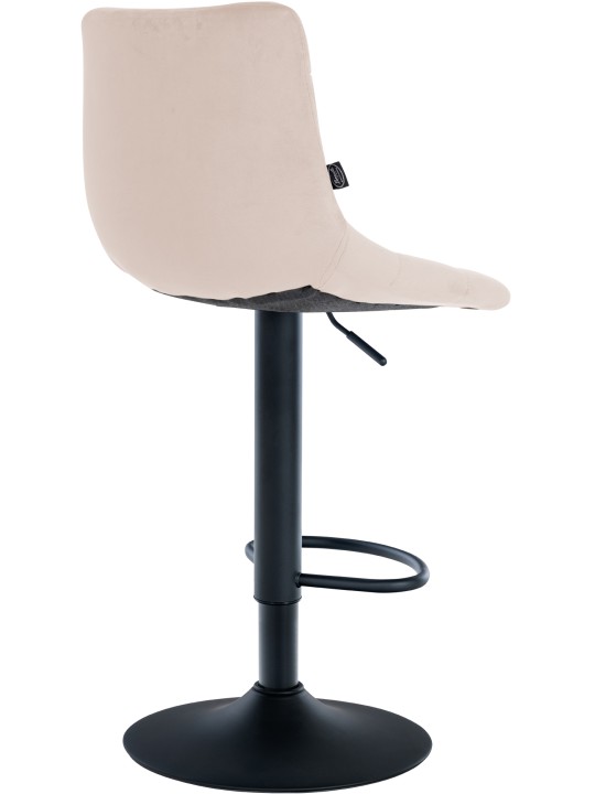 Conjunto de 2 bancos altos em veludo Jerry, bege Conjunto de 2 bancos altos em veludo Jerry, bege