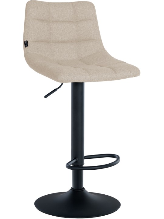 Conjunto de 2 bancos altos em tecido Jerry, creme Conjunto de 2 bancos altos em tecido Jerry, creme