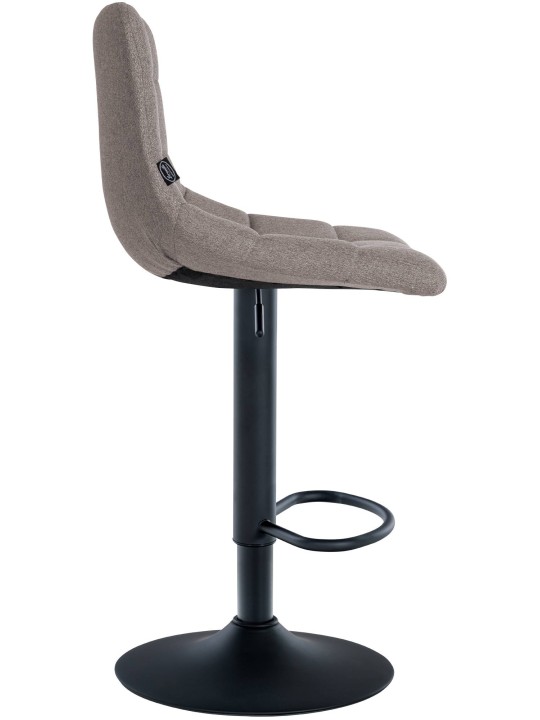 Conjunto de 2 bancos altos em tecido Jerry, cinza Conjunto de 2 bancos altos em tecido Jerry, cinza