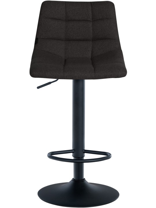 Conjunto de 2 bancos altos em tecido Jerry, preto Conjunto de 2 bancos altos em tecido Jerry, preto