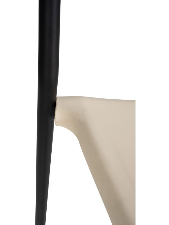 Banqueta alta Gênova, creme