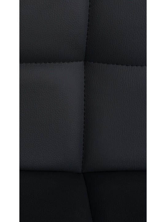 Banqueta alta Feni couro sintético, preto