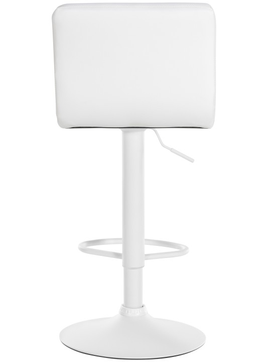 Banqueta alta Feni couro sintético, branco