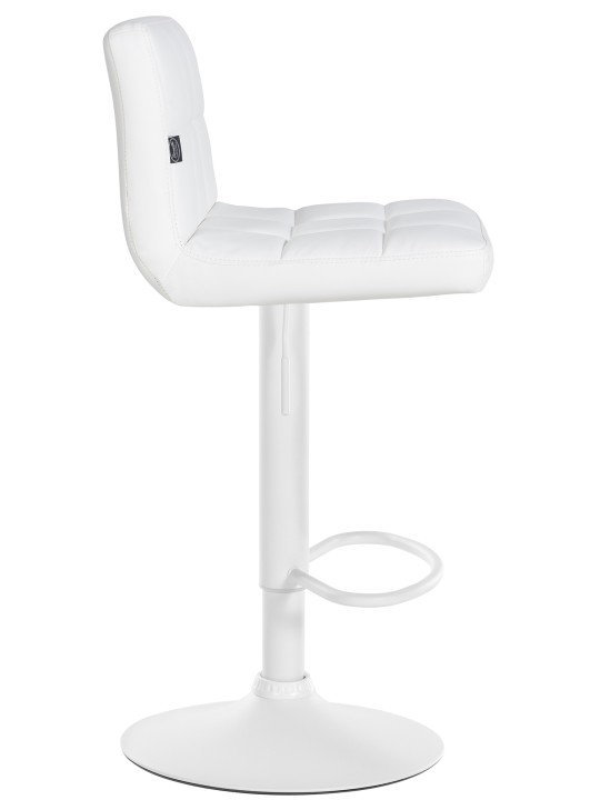 Conjunto de 2 bancos altos em pele sintética Feni, branco Conjunto de 2 bancos altos em pele sintética Feni, branco