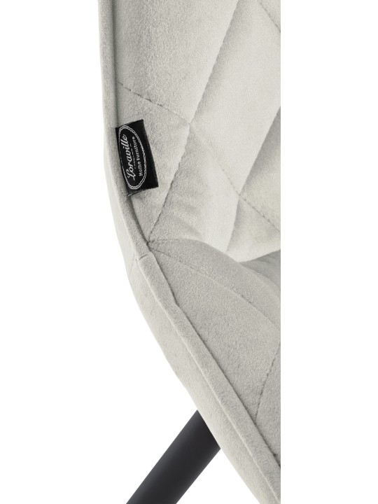 Molas de cadeira em veludo, creme