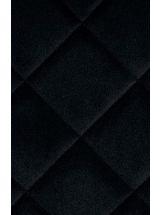 Molas de cadeira em veludo, preto