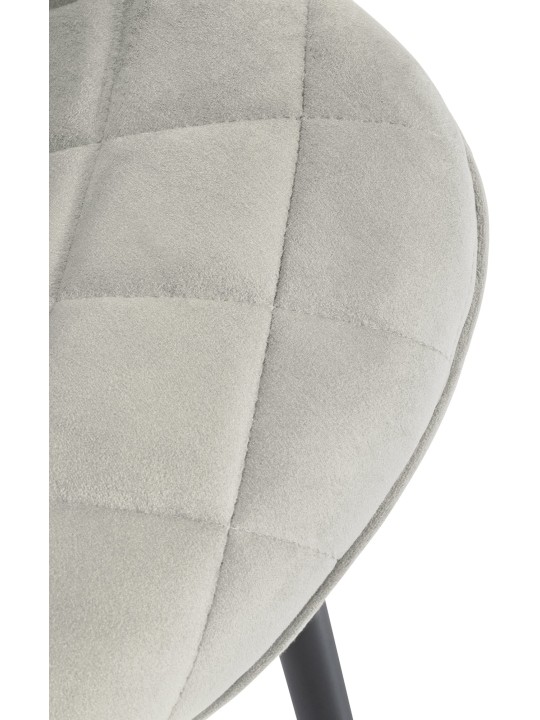 Conjunto de 4 cadeiras Molas veludo, creme