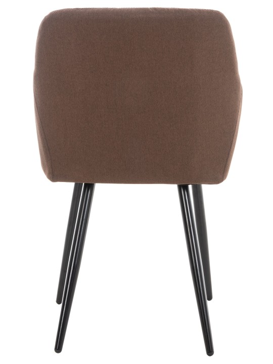 Cadeira de jantar em tecido Shila, castanho