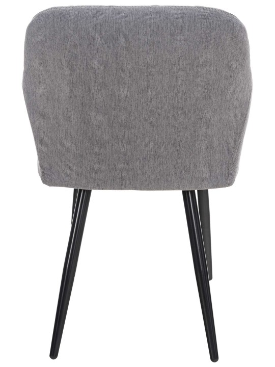 Cadeira de jantar em tecido Shila, cinza