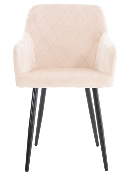 Cadeira de jantar de veludo Shila, bege Cadeira de jantar de veludo Shila, bege