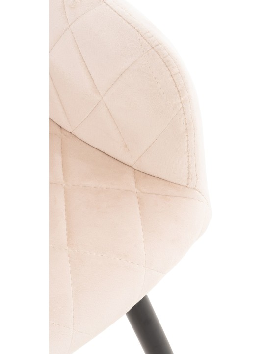 Cadeira de jantar de veludo Shila, bege Cadeira de jantar de veludo Shila, bege