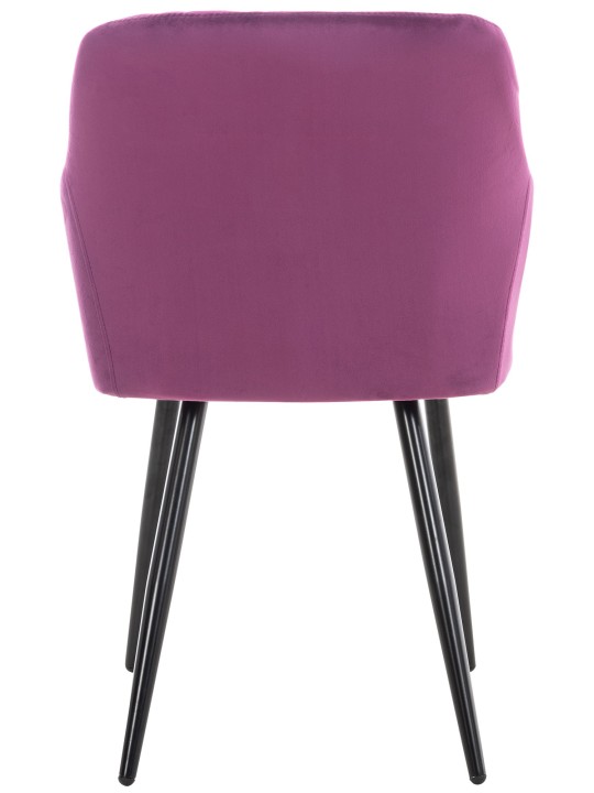 Cadeira de jantar de veludo Shila, lilás