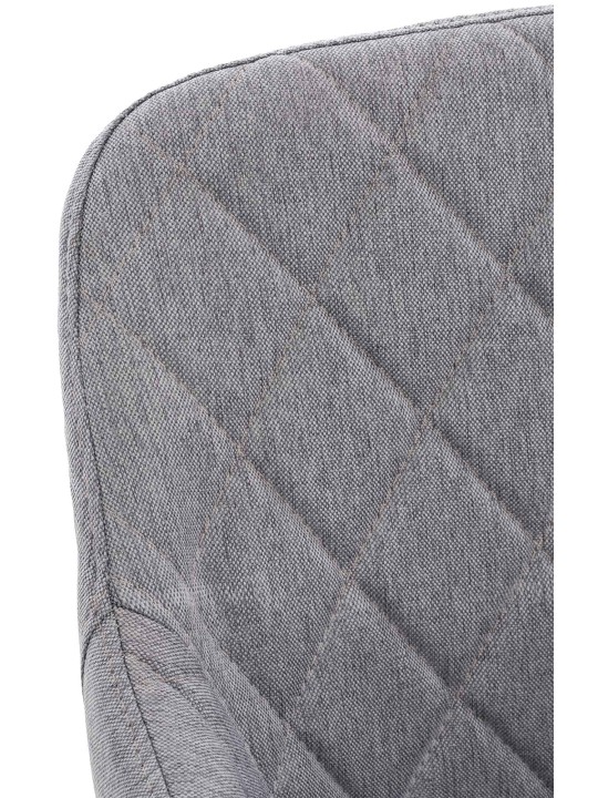 Conjunto de 2 cadeiras de jantar em tecido Shila, cinza Conjunto de 2 cadeiras de jantar em tecido Shila, cinza