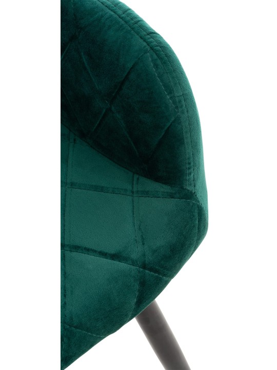 Conjunto de 2 cadeiras de jantar Shila veludo, verde