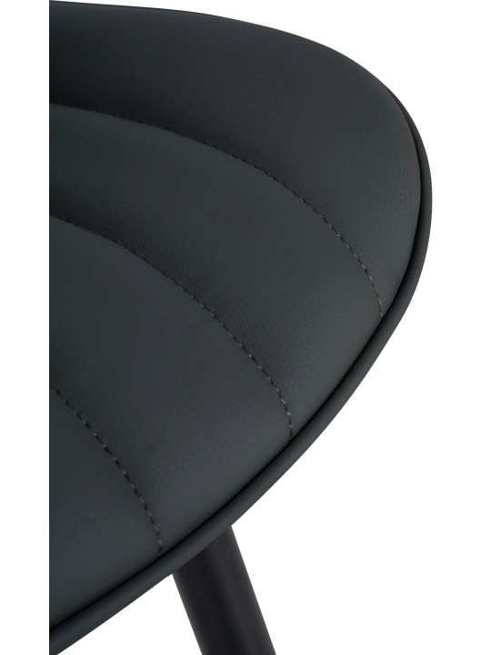 Conjunto de 2 cadeiras Largo em pele sintética, preto