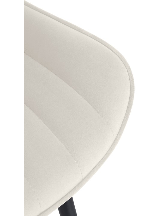 Conjunto de 2 cadeiras Largo em veludo, creme Conjunto de 2 cadeiras Largo em veludo, creme