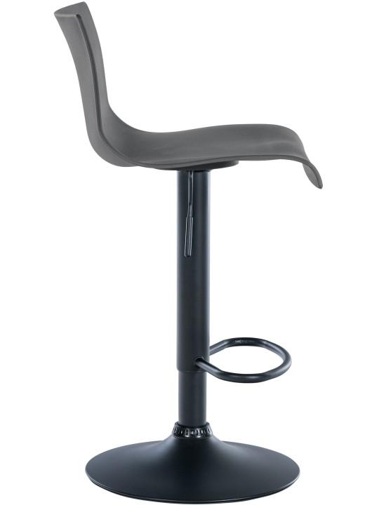 Banqueta alta Branford plástico, cinza