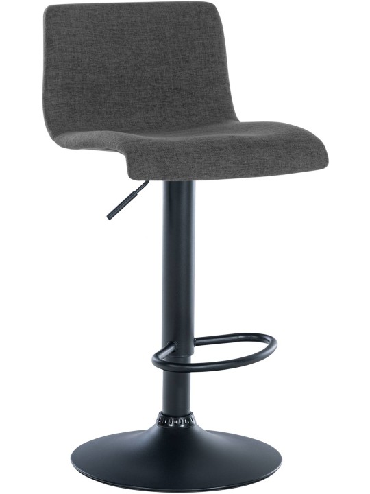 Banqueta alta tecido Branford, cinza escuro