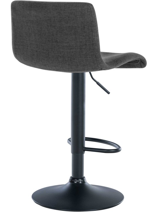 Banqueta alta tecido Branford, cinza escuro