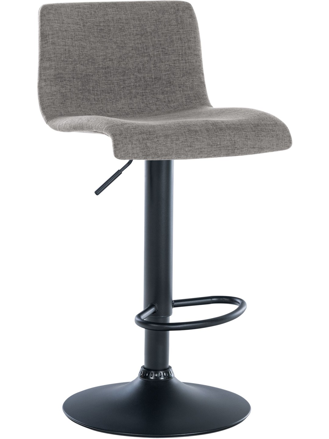 Banqueta alta tecido Branford, cinza claro