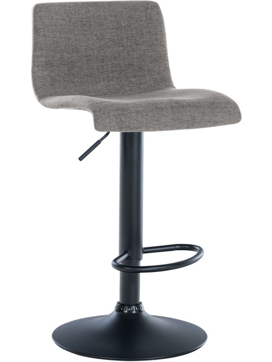 Banqueta alta tecido Branford, cinza claro