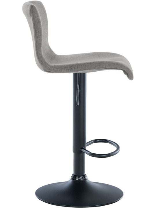 Banqueta alta tecido Branford, cinza claro