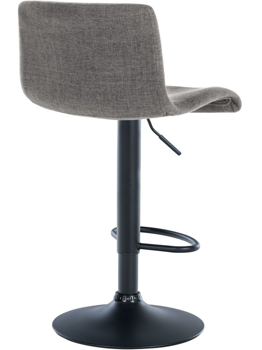 Banqueta alta tecido Branford, cinza claro