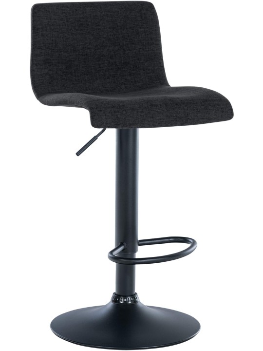 Banqueta alta tecido Branford, preto Banqueta alta tecido Branford, preto