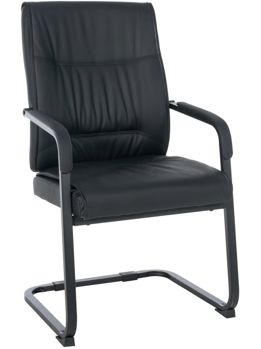 Cadeira para visitantes XL Anubis, preto/preto