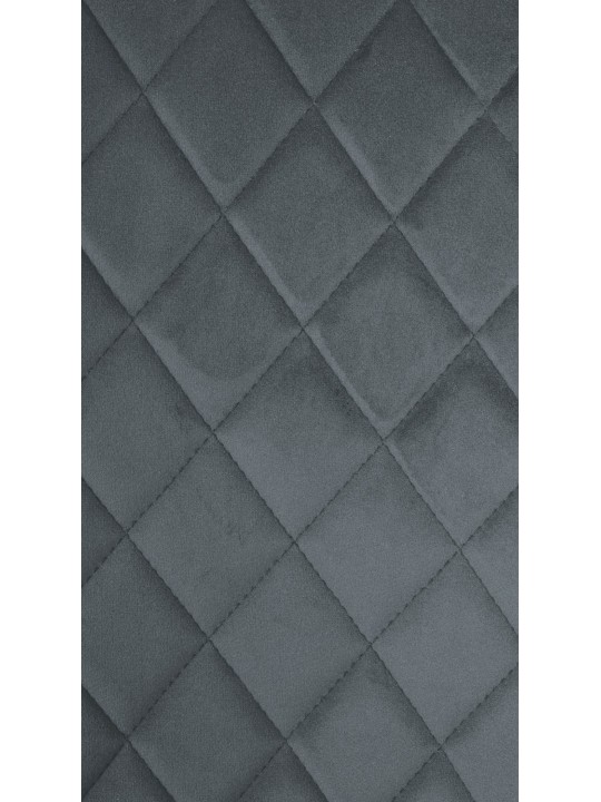 Conjunto de 4 cadeiras de veludo Telde, cinza escuro